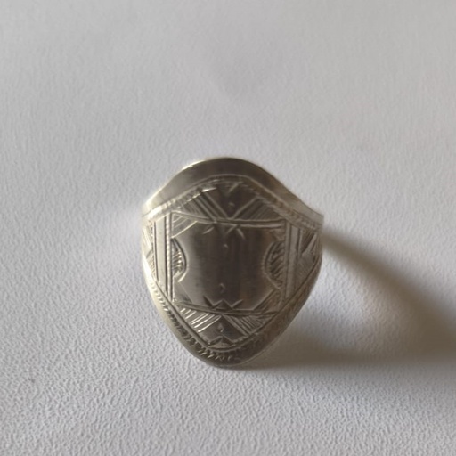 Bague Argent avec Gravure